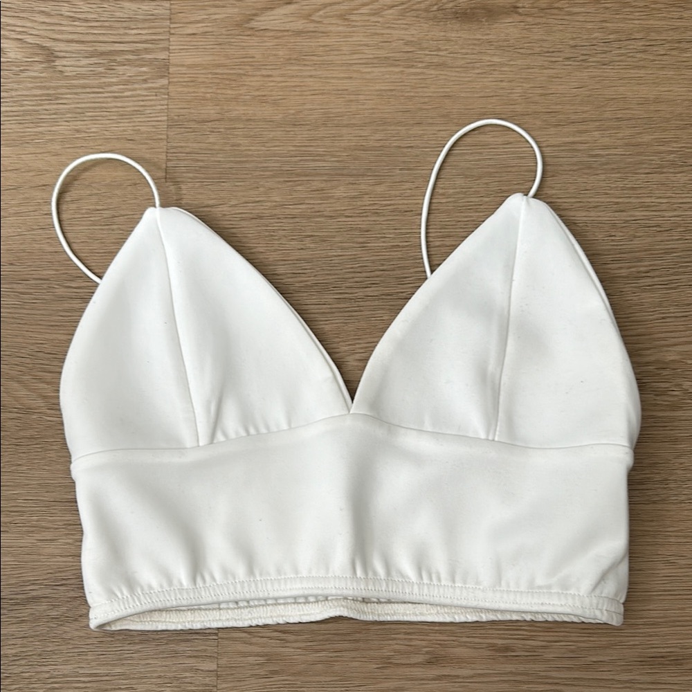 White Strappy Crop Top
